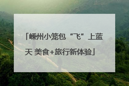 嵊州小笼包“飞”上蓝天 美食+旅行新体验