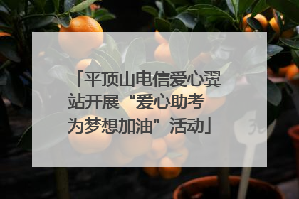 平顶山电信爱心翼站开展“爱心助考 为梦想加油”活动