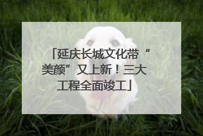 延庆长城文化带“美颜”又上新！三大工程全面竣工