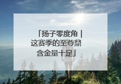 扬子零度角｜这赛季的至尊鼎含金量十足