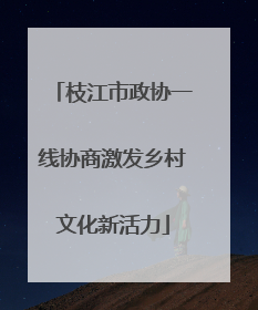 枝江市政协一线协商激发乡村文化新活力