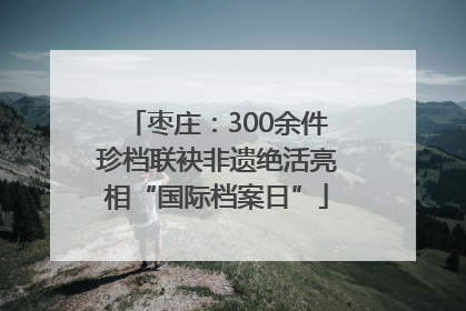 枣庄：300余件珍档联袂非遗绝活亮相“国际档案日”