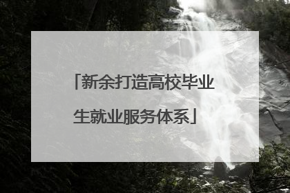 新余打造高校毕业生就业服务体系