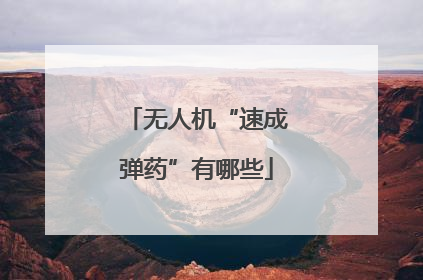 无人机“速成弹药”有哪些