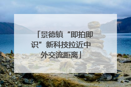 景德镇“即拍即识”新科技拉近中外交流距离