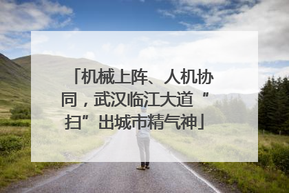 机械上阵、人机协同，武汉临江大道“扫”出城市精气神