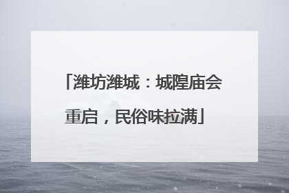 潍坊潍城：城隍庙会重启，民俗味拉满
