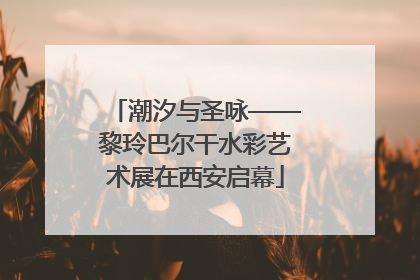 潮汐与圣咏——黎玲巴尔干水彩艺术展在西安启幕