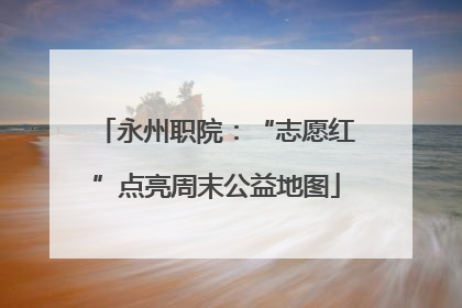 永州职院：“志愿红”点亮周末公益地图
