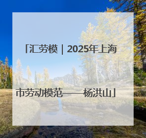汇劳模｜2025年上海市劳动模范——杨洪山