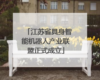 江苏省具身智能机器人产业联盟正式成立