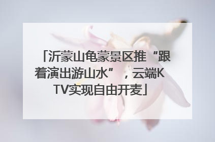 沂蒙山龟蒙景区推“跟着演出游山水”，云端KTV实现自由开麦