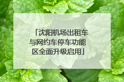 沈阳机场出租车与网约车停车功能区全面升级启用