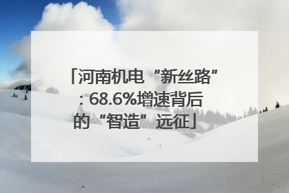 河南机电“新丝路”：68.6%增速背后的“智造”远征