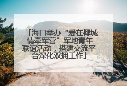 海口举办“爱在椰城 情牵军营”军地青年联谊活动，搭建交流平台深化双拥工作