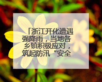 浙江开化遭遇强降雨，当地各乡镇积极应对，筑起防汛“安全堤”