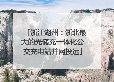 浙江湖州：浙北最大的光储充一体化公交充电站并网投运