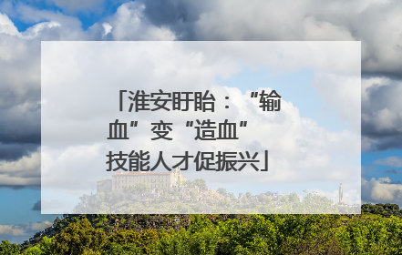 淮安盱眙：“输血”变“造血” 技能人才促振兴