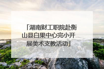 湖南财工职院赴衡山县白果中心完小开展美术支教活动