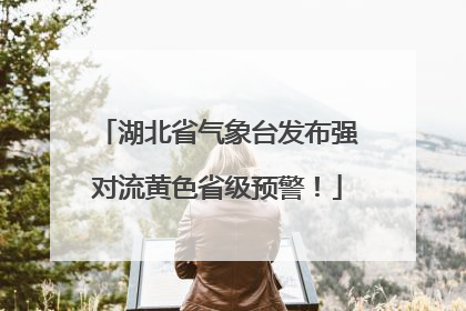 湖北省气象台发布强对流黄色省级预警！