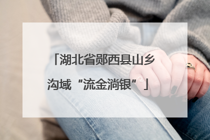 湖北省郧西县山乡沟域“流金淌银”