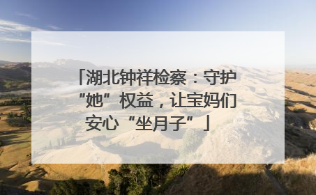 湖北钟祥检察：守护“她”权益，让宝妈们安心“坐月子”