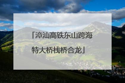 漳汕高铁东山跨海特大桥栈桥合龙