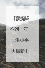 获提拔不到一年，洪少平再履新