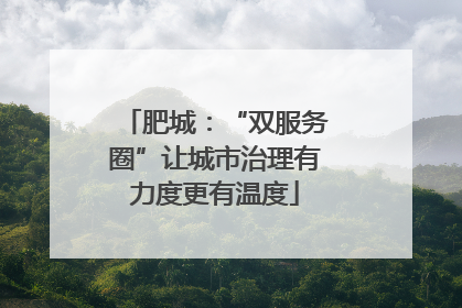 肥城：“双服务圈”让城市治理有力度更有温度