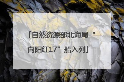 自然资源部北海局“向阳红17”船入列