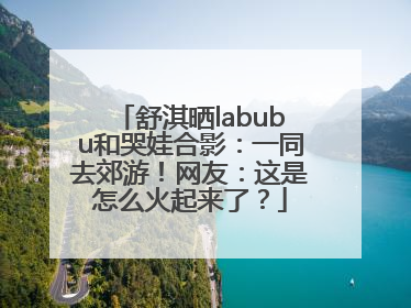 舒淇晒labubu和哭娃合影：一同去郊游！网友：这是怎么火起来了？