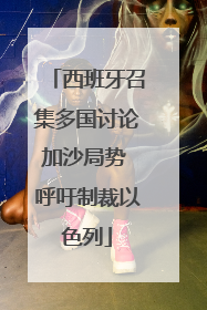 西班牙召集多国讨论加沙局势 呼吁制裁以色列