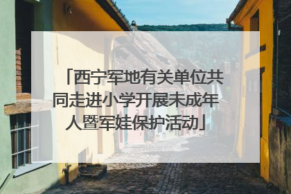西宁军地有关单位共同走进小学开展未成年人暨军娃保护活动