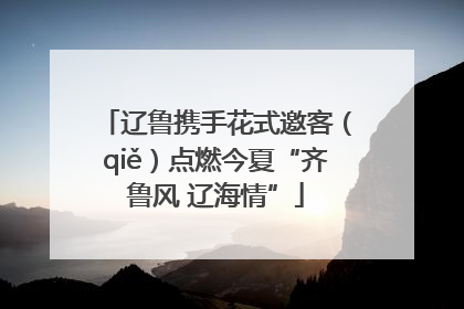 辽鲁携手花式邀客（qiě）点燃今夏“齐鲁风 辽海情”