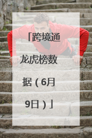 跨境通龙虎榜数据（6月9日）