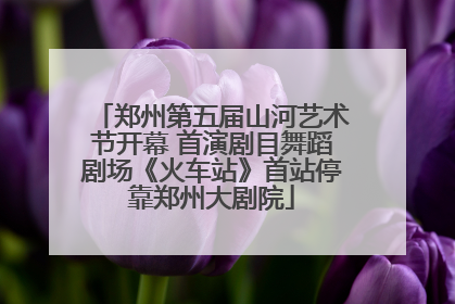 郑州第五届山河艺术节开幕 首演剧目舞蹈剧场《火车站》首站停靠郑州大剧院