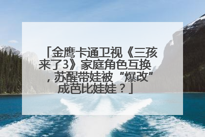 金鹰卡通卫视《三孩来了3》家庭角色互换，苏醒带娃被“爆改”成芭比娃娃？
