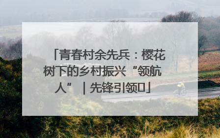 青春村余先兵：樱花树下的乡村振兴“领航人”｜先锋引领⑪