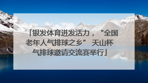 银发体育迸发活力，“全国老年人气排球之乡” 天山杯气排球邀请交流赛举行