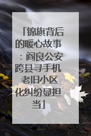 锦旗背后的暖心故事：阎良公安跨县寻手机 老旧小区化纠纷显担当