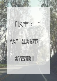长丰：“绣”出城市新容颜