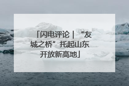 闪电评论｜“友城之桥”托起山东开放新高地
