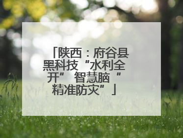 陕西：府谷县黑科技“水利全开” 智慧脑“精准防灾”