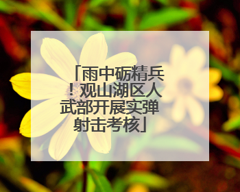 雨中砺精兵！观山湖区人武部开展实弹射击考核