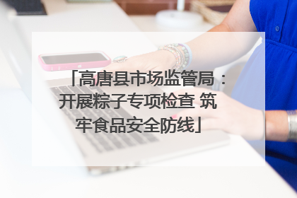 高唐县市场监管局：开展粽子专项检查 筑牢食品安全防线