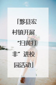 黟县宏村镇开展“扫黄打非”进校园活动