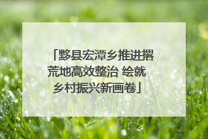 黟县宏潭乡推进撂荒地高效整治 绘就乡村振兴新画卷