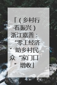 （乡村行·看振兴）浙江嘉善：“零工经济”助乡村民众“家门口”增收