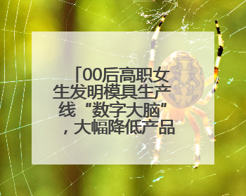 00后高职女生发明模具生产线“数字大脑”，大幅降低产品不良率
