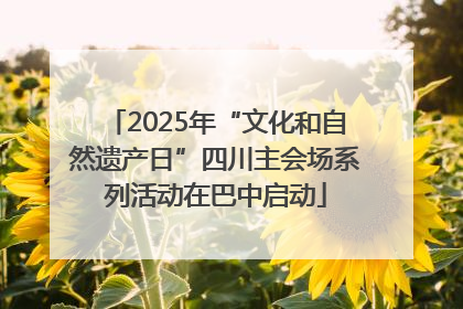 2025年“文化和自然遗产日”四川主会场系列活动在巴中启动